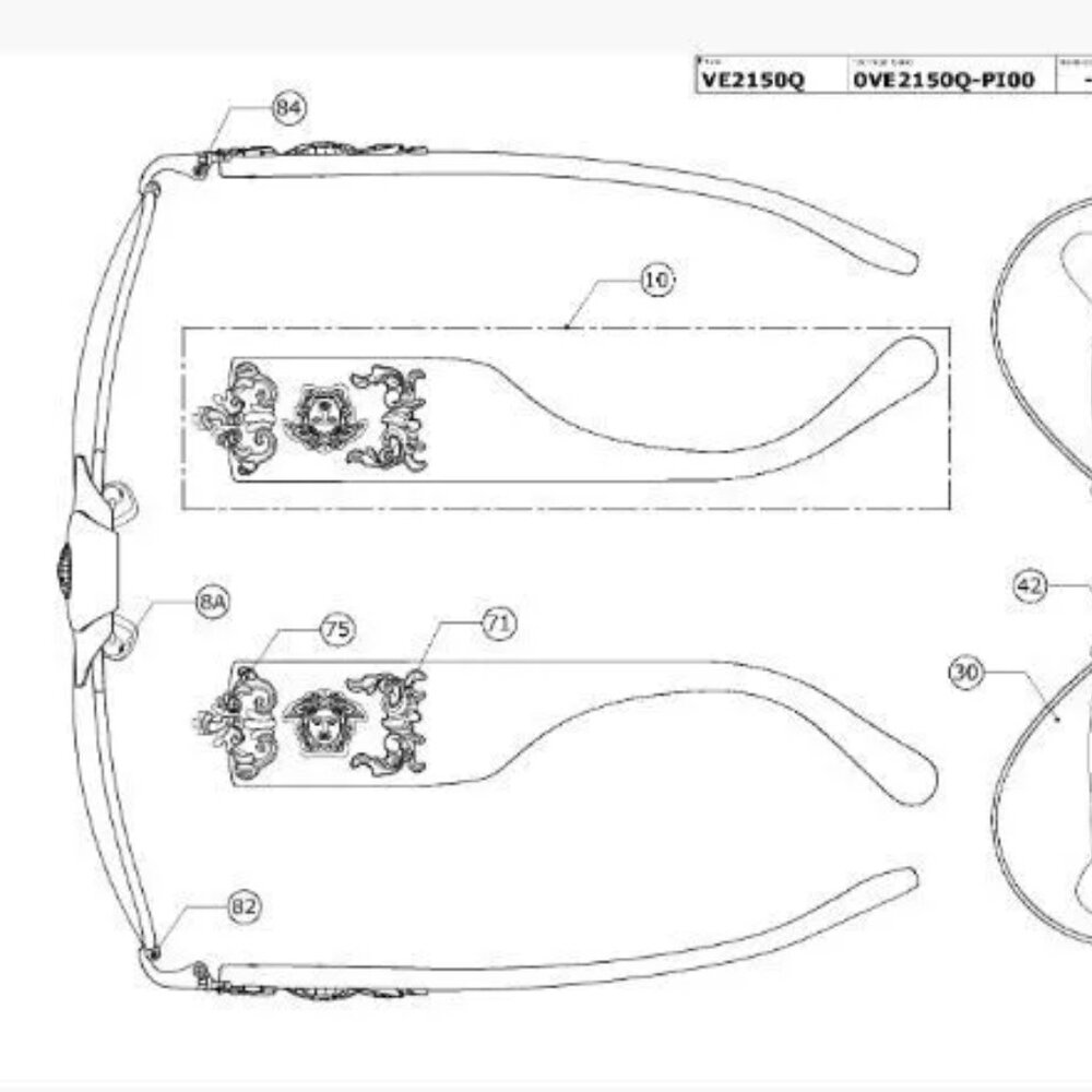 Have one to sell? Sell now VERSACE VE 2150Q Sunglasses Replacement Sweat Bar Me